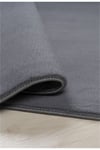 Vl Comfort Peluş Halı Antrasit Overloklu