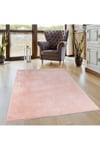 Vl Comfort Peluş Halı Pembe Overloklu