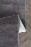 Vl Comfort Ponpon Saçaklı Peluş Düz Yolluk Antrasit