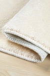 Vl Comfort Ponpon Saçaklı Peluş Halı Ekru