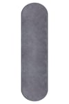 Vl Oval Comfort Düz Saçaklı Peluş Halı Antrasit