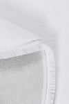 Vl Oval Comfort Düz Saçaklı Peluş Halı Beyaz