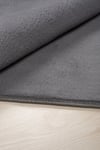 Vl Oval Comfort Overloklu Peluş Halı Antrasit