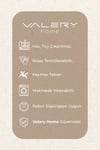 Vl Oval Comfort Overloklu Peluş Halı Beyaz