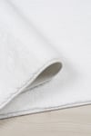 Vl Oval Comfort Overloklu Peluş Halı Beyaz