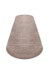 Vl Oval Comfort Overloklu Peluş Halı Kahverengi