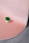 Vl Oval Comfort Overloklu Peluş Yolluk Halı Pembe