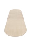 Vl Oval Comfort Overloklu Peluş Yolluk Bej