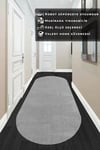 Vl Oval Comfort Overloklu Peluş Yolluk Açık Gri