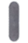 Vl Oval Comfort Ponpon Saçaklı Peluş Halı Antrasit