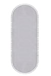Vl Oval Comfort Ponpon Saçaklı Peluş Yolluk Açık Gri