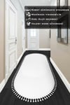 Vl Oval Comfort Ponpon Saçaklı Peluş Yolluk Beyaz