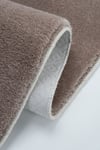 Vl Yıkanabilir Premium Ponpon Saçaklı Kaymaz Taban Post Peluş Banyo Paspası 2'li Takım Kahverengi