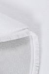 Vl Yuvarlak Comfort Düz Saçaklı Peluş Beyaz