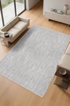 Yumuşak Dokuma Mutfak Koridor Kilim Kaymaz Pamuk Taban Yeni Nesil Gri Sisal Kilim