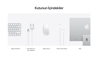 Apple 24 inç M4 çipli 8 çekirdekli CPU, 8 çekirdekli GPU, 16 çekirdekli Neural Engine iMac  - Gümüş