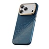 Apple iPhone 18 Pro  Kılıf M-safe Şarj Özellikli Raptic Aramid Skin Serenity Serisi Karbon Kapak Lacivert