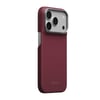 Apple iPhone 18 Pro Max Kılıf M-safe Şarj Özellikli Aramid Karbon Fiber Pitaka Argyle Serisi Kapak Bordo