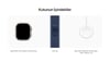Apple Watch Ultra 3 GPS + Cellular, 49 mm Natürel Titanyum Kasa ve Mavi/Parlak Mavi Trail Loop