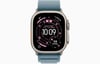 Apple Watch Ultra 3 GPS + Cellular, 49 mm Natürel Titanyum Kasa ve Açık Mavi Alpine Loop