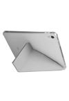iPad 10. Nesil Katlanır Kalem Bölmeli Kılıf Kapak-Gri