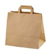 Kraft Çanta Düz Saplı Büyük Boy 30x20x28 cm (50 ADET)