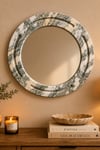 Calacatta Mermer 60cm Yuvarlak Ayna