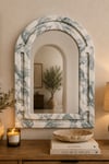 Calacatta Mermer Oval Ayna 40x60cm