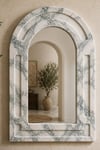 Calacatta Mermer Oval Ayna 40x60cm