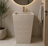 Doğal Traverten Freestanding Lavabo