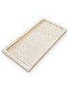 IVORY LIGHT Traverten Flüt Detay Tepsi – 15x30 cm