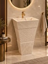 LUMİNA Bej Mermer Lavabo