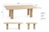 Monza Traverten Yemek Masası (180×85 cm)