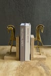 Traverten Kitap Tutucu Truva Atlı