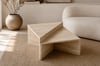 Traverten Piramit Orta Sehpa Seti (2'li)