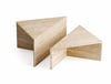 Traverten Piramit Orta Sehpa Seti (2'li)