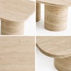 Travertine Aura Orta Sehpa