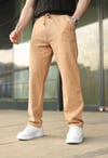 ERKEK LASTİKLİ HAM KETEN PANTALON 