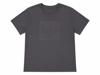 Orj marka logolu koyu gri t-shirt