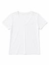 Orjinal marka V yaka basic tshirt- beyaz