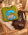 CAPYBARA BASKILI SWEATSHİRT VE JOGGER PANTOLON TAKIM