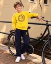 ERKEK ÇOCUK NEON SARI BİSİKLET YAKA SWEATSHIRT