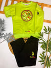 ERKEK ÇOCUK NEON YEŞİL BİSİKLET YAKA SWEATSHIRT