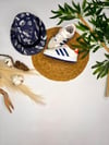 LACİVERT ÇİZGİLİ BEYAZ CIRTLI SPOR AYAKKABI
