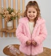 PEMBE GENİŞİ YAKA PELUŞ KÜRK