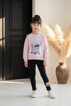 PEMBE STİTCH BASKILI SWEATSHİRT TAKIM