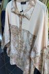Batik Keten Gömlek BEJ