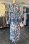 Etro Desen İpeksi Tuşeli Takım MAVİ