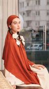 GL Desen Pamuk Şal KİREMİT