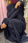 Sendy Kumaş Fırfıtlı Takım LACİVERT